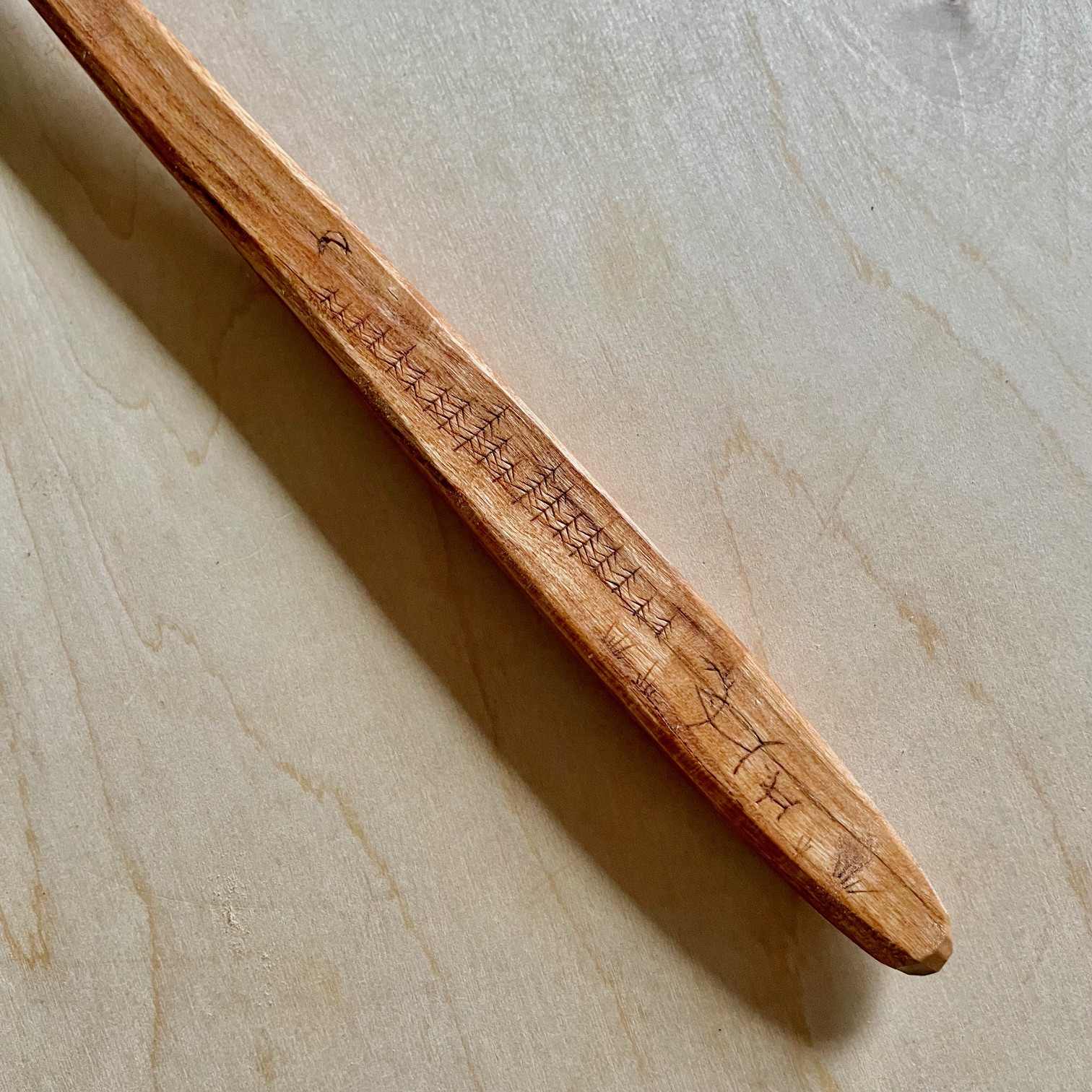“Elk at Dusk” Black Birch Spoon