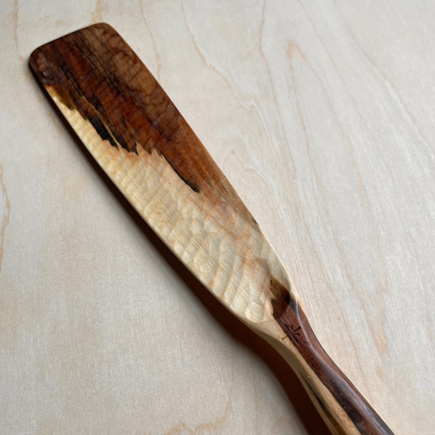 12" Spalted Maple spurtle