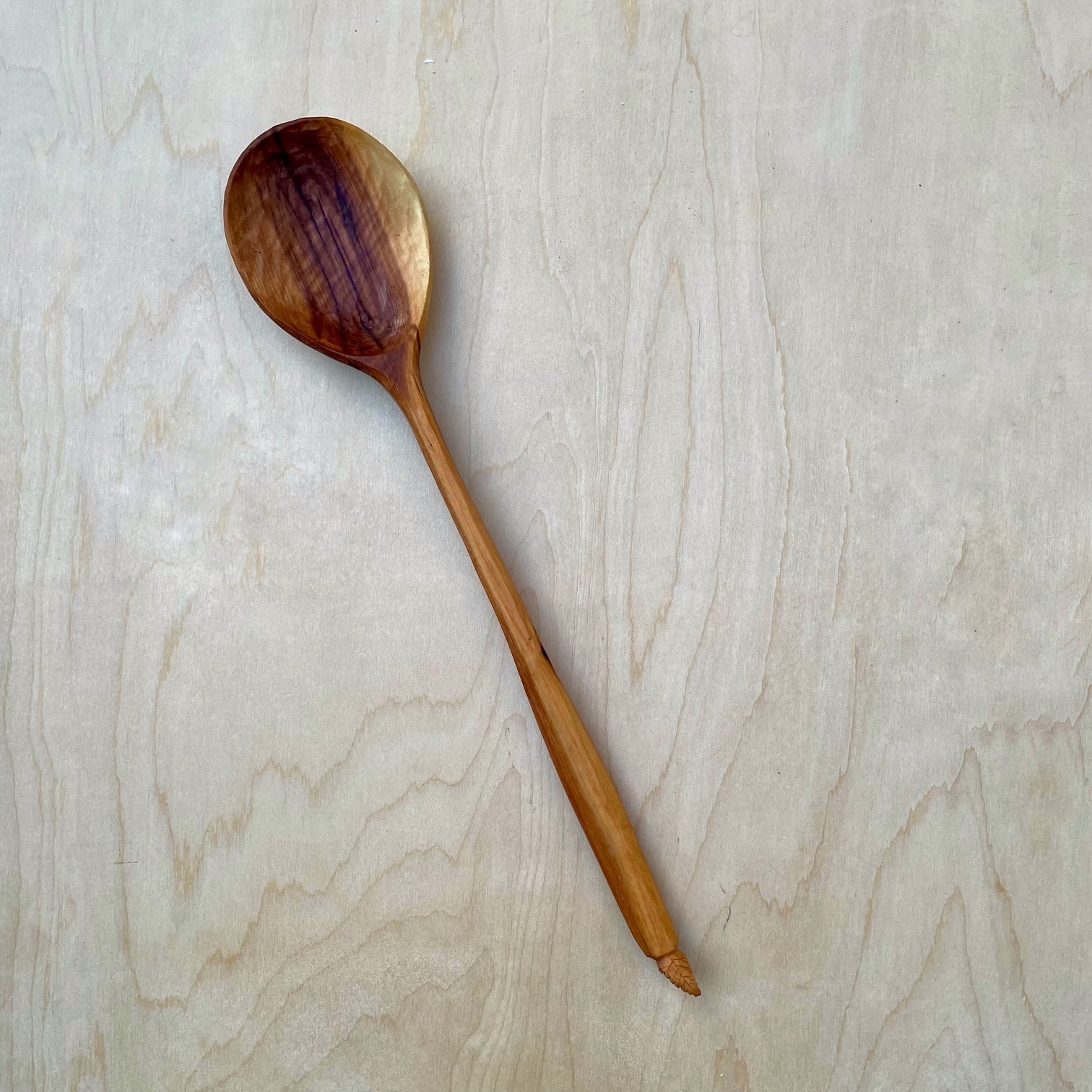 12" Apple cooking spoon