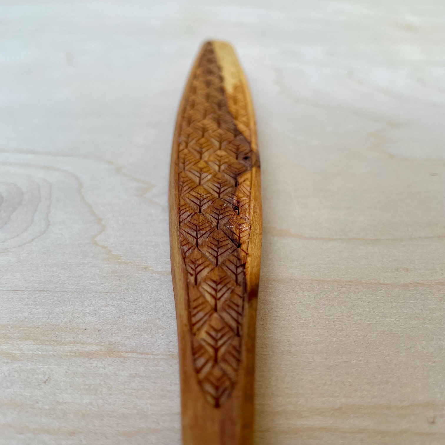 13" Bradford Pear cooking spoon