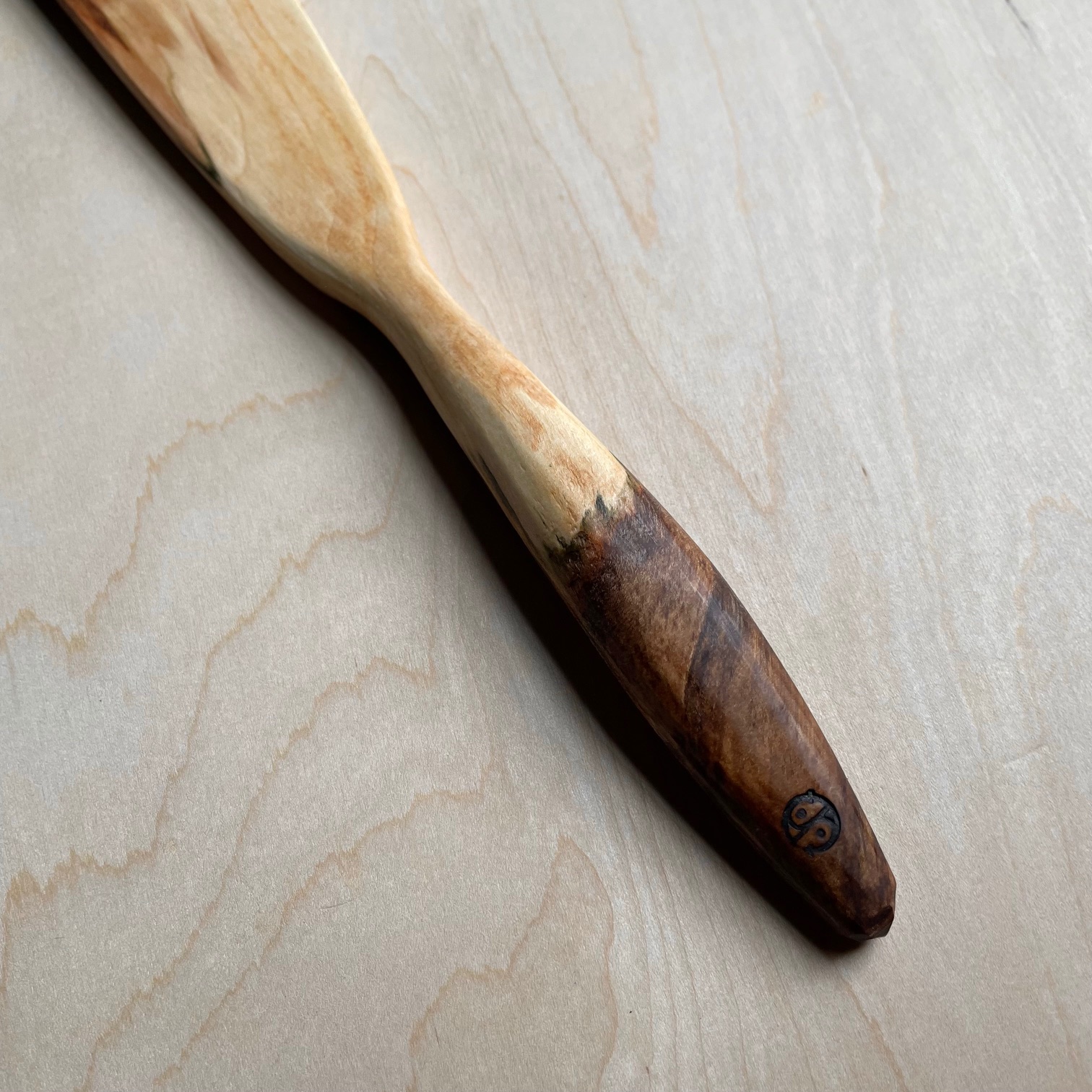 12" Spalted Maple spurtle
