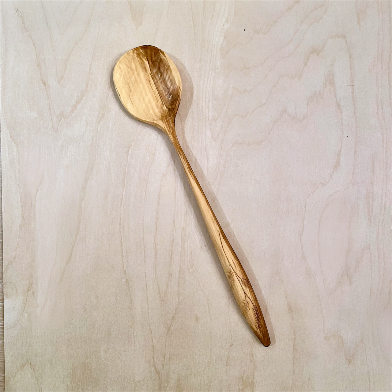 13" Spalted Pear cooking spoon