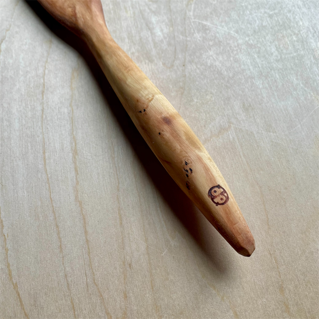 12" baked Maple spurtle