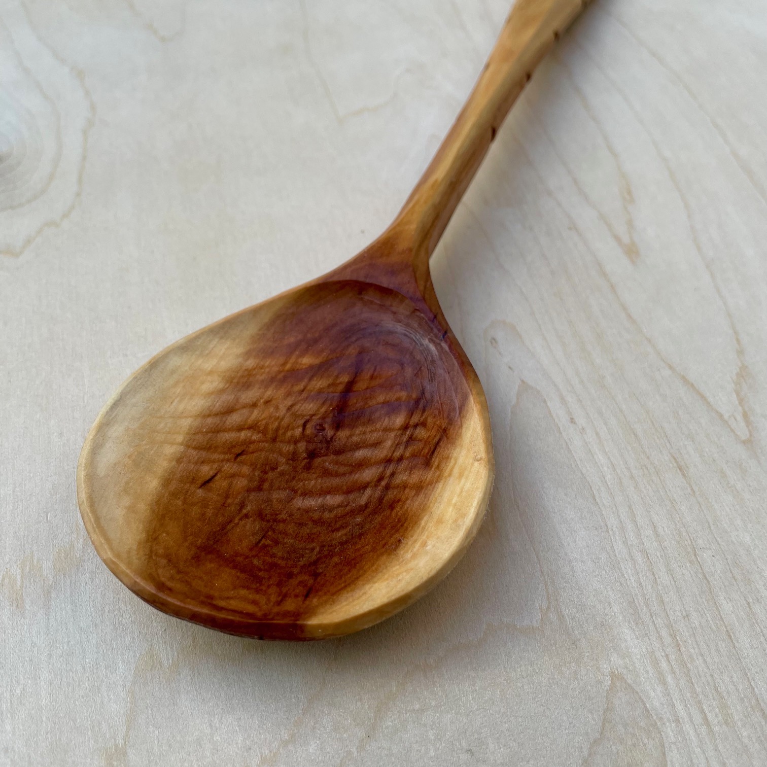 12" Apple cooking spoon
