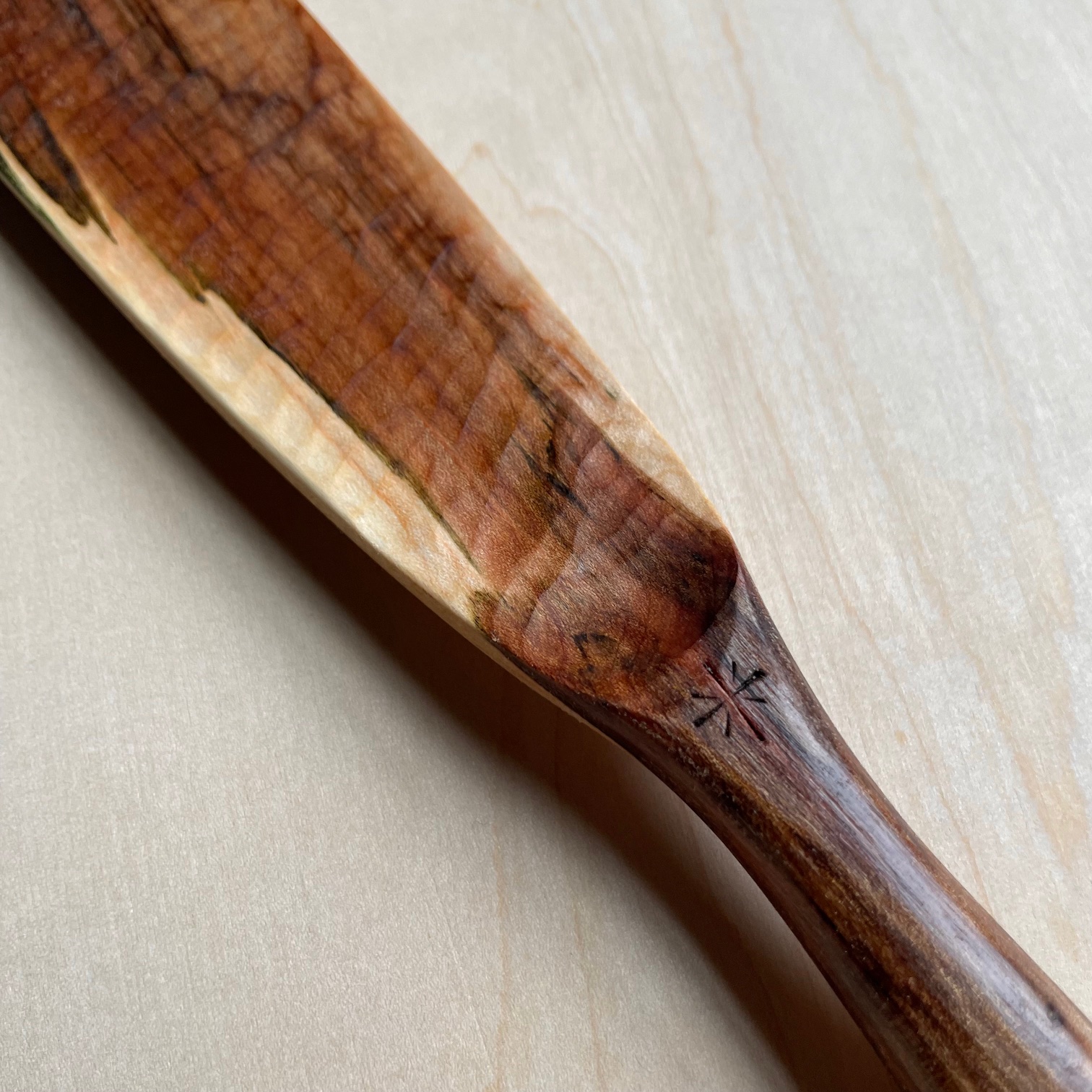 12" Spalted Maple spurtle