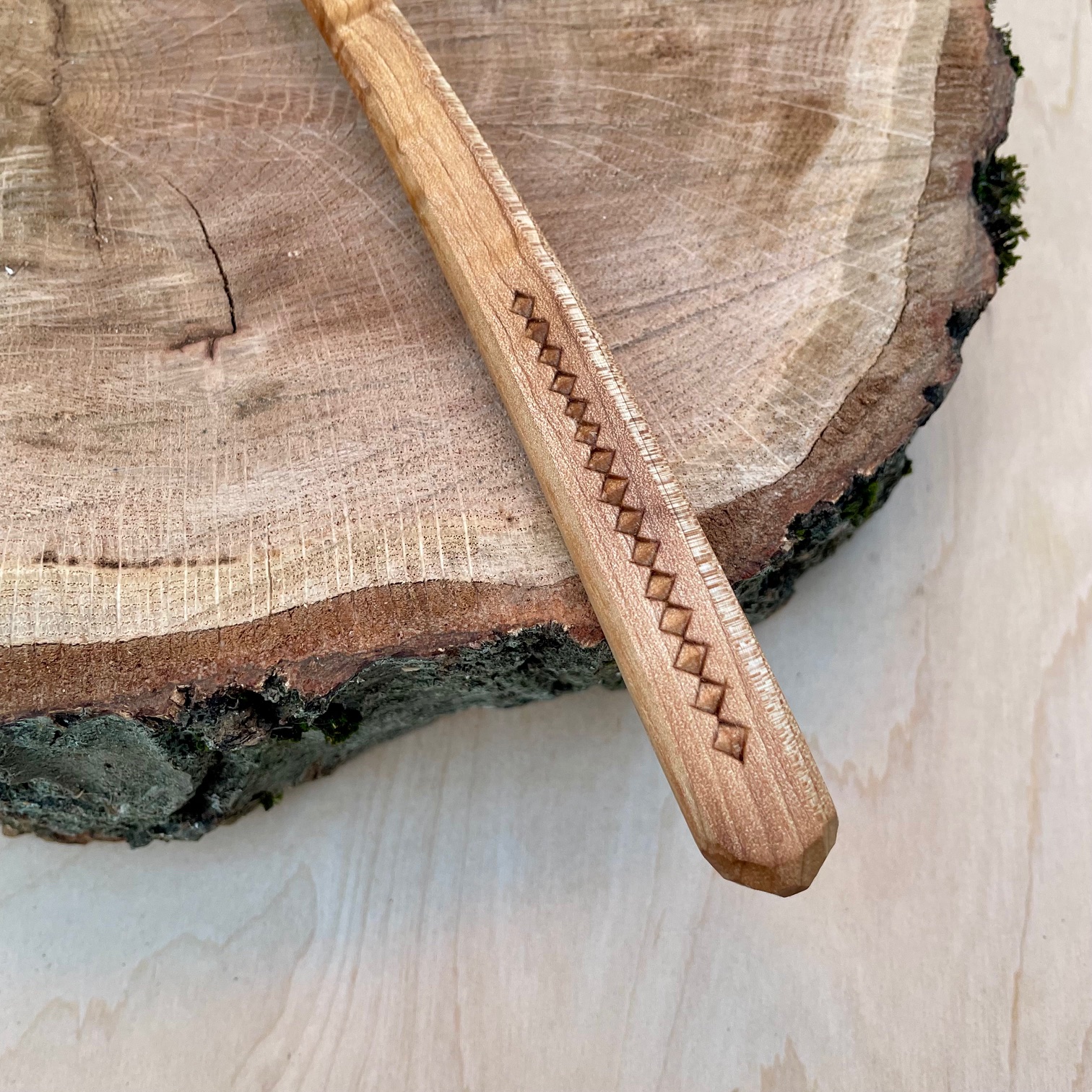 13" Baked Maple Cooking Spoon