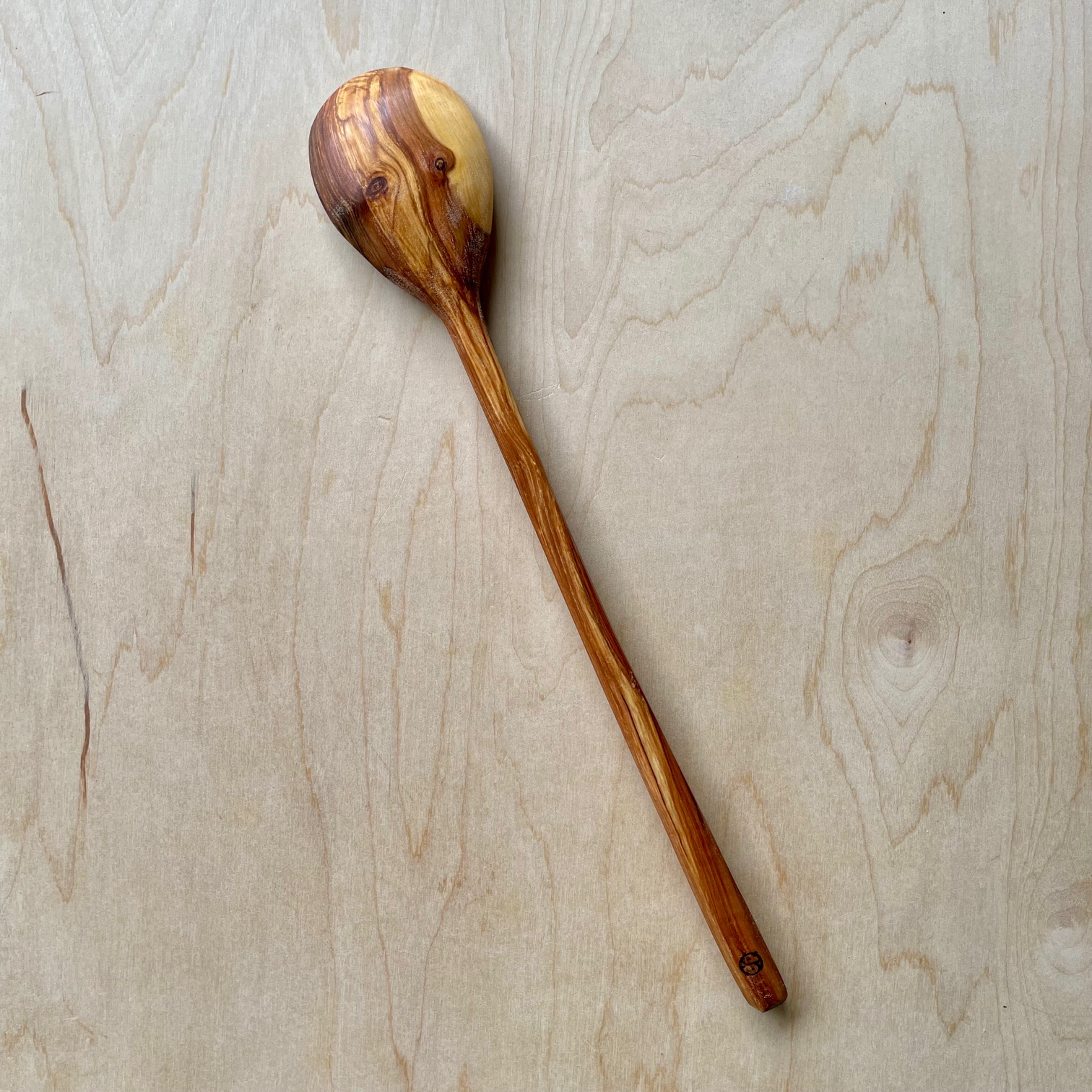 Long Spalted Crabapple Cooking Spoon