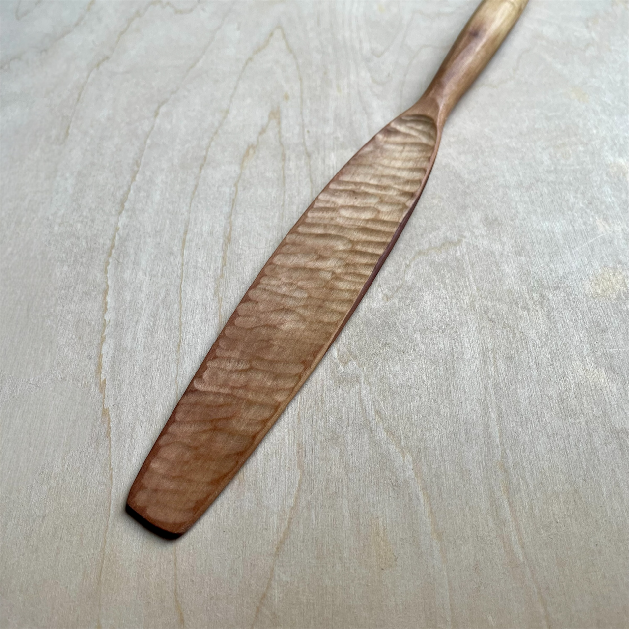 12" baked Maple spurtle