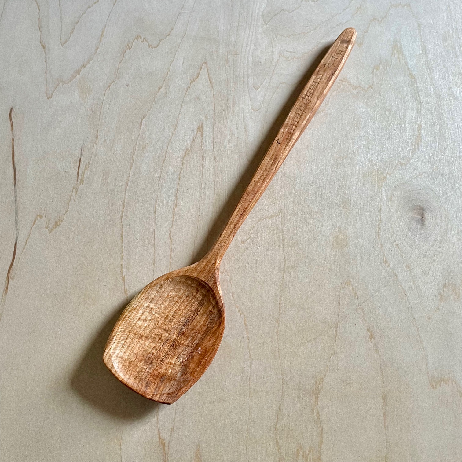 “Elk at Dusk” Black Birch Spoon