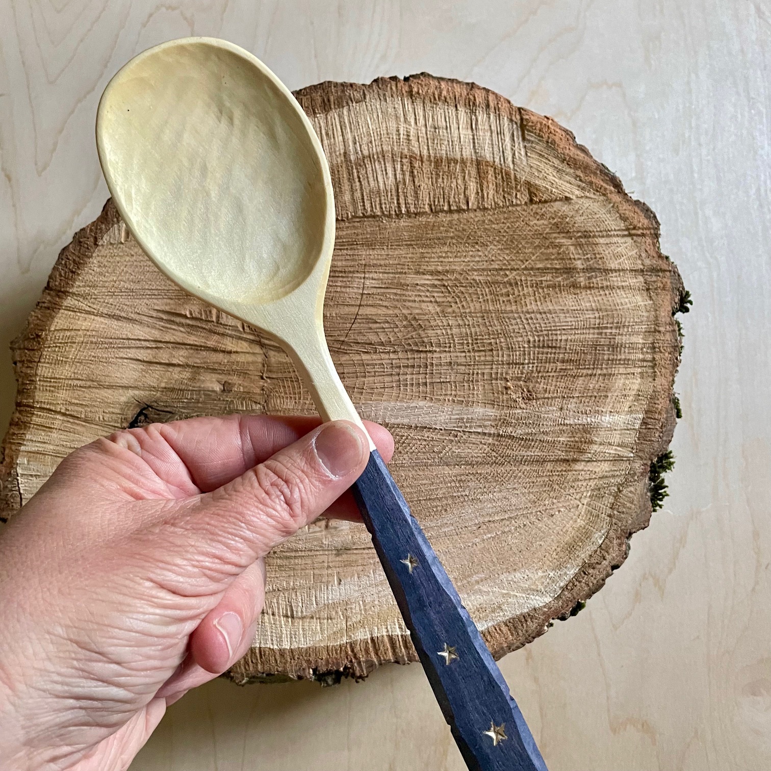 12" Painted "Star" spoon