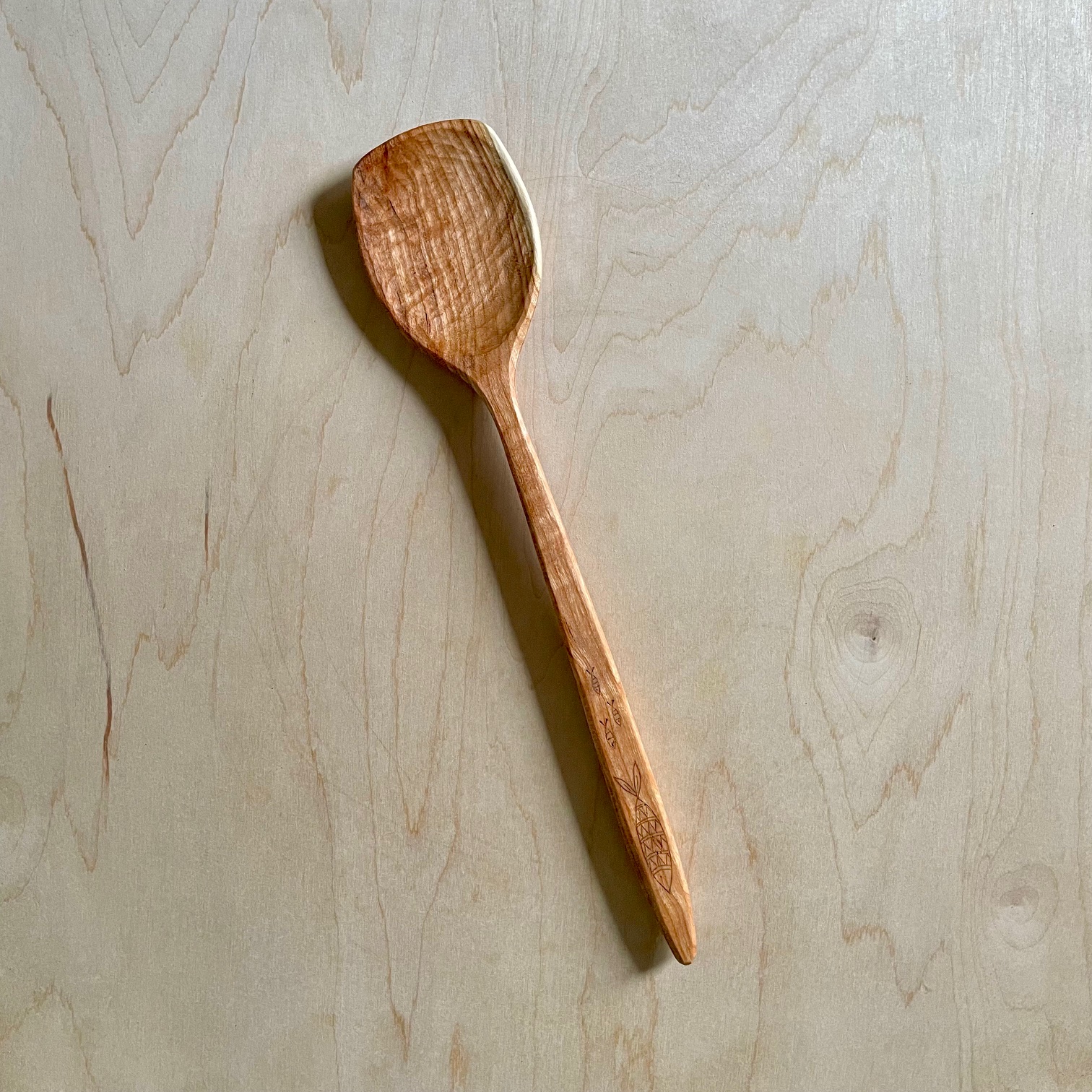 Black Birch Cooking Spoon — Fish & Minnows Kolrosing
