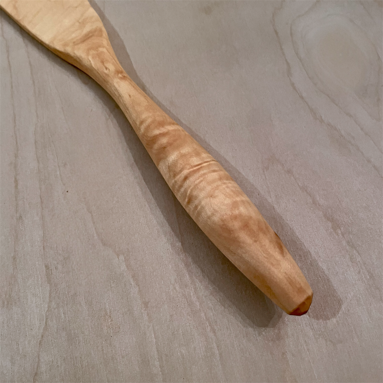 13" Curly Maple spurtle