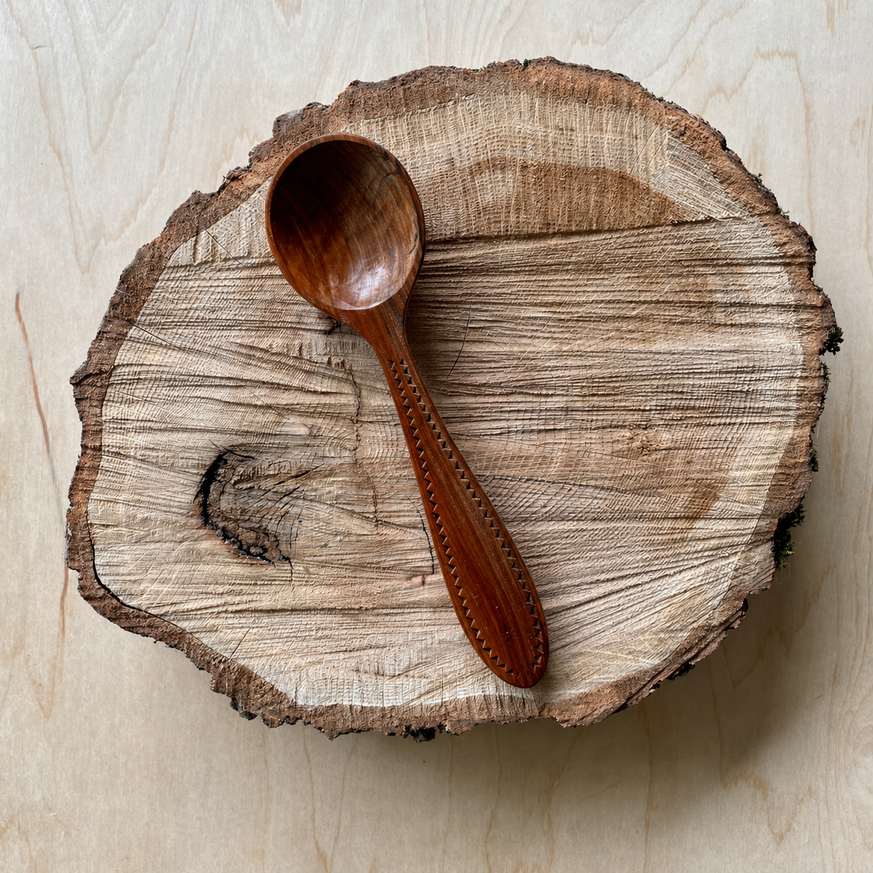 Chip Carved Coffee Scoop
