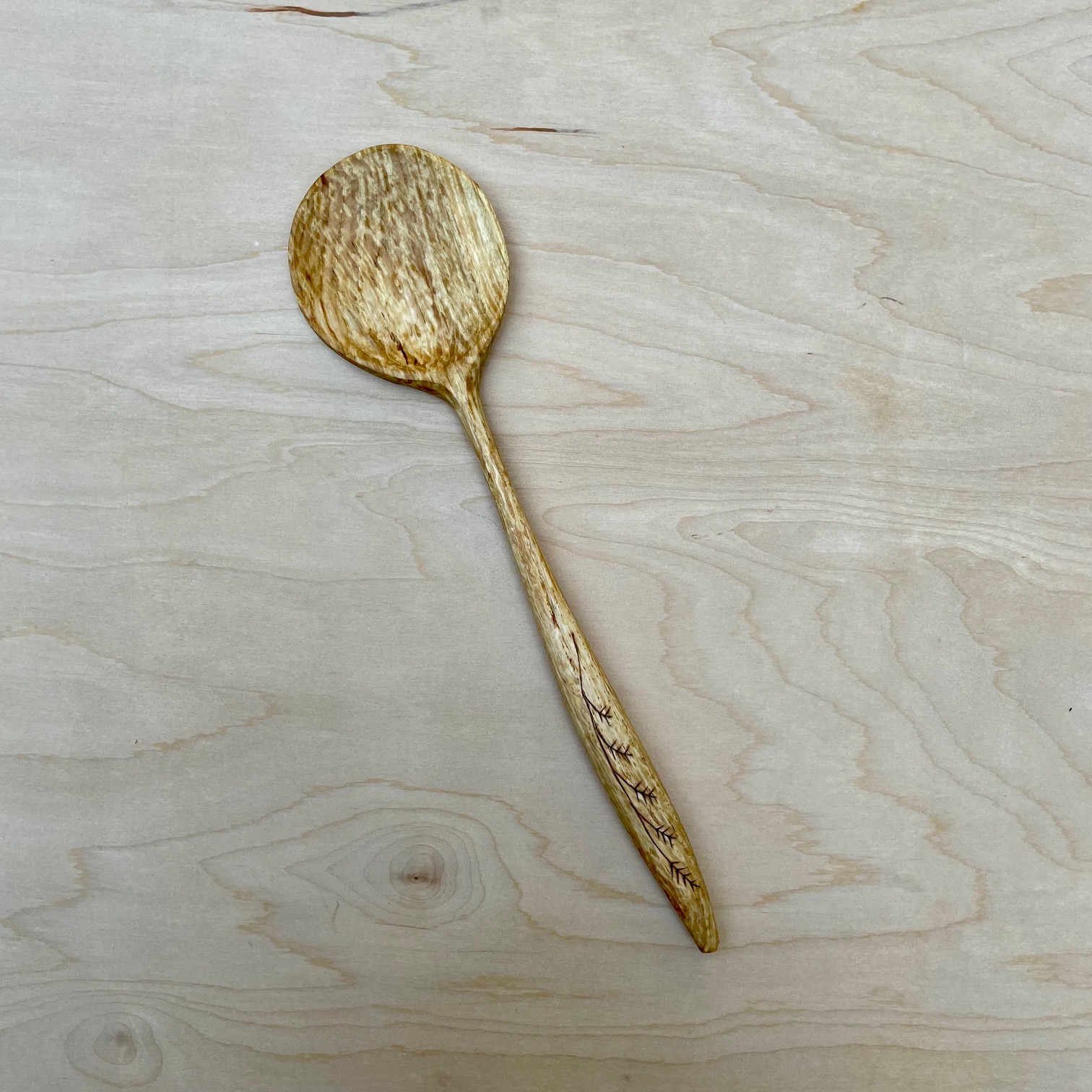 11" Ash cooking spoon 