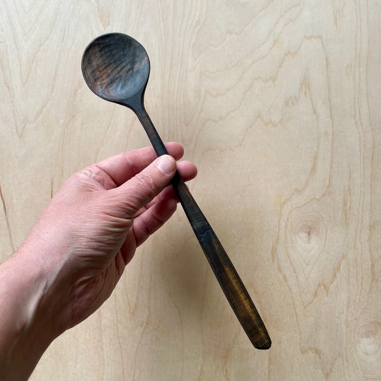 Small Ebonized Cooking Spoon