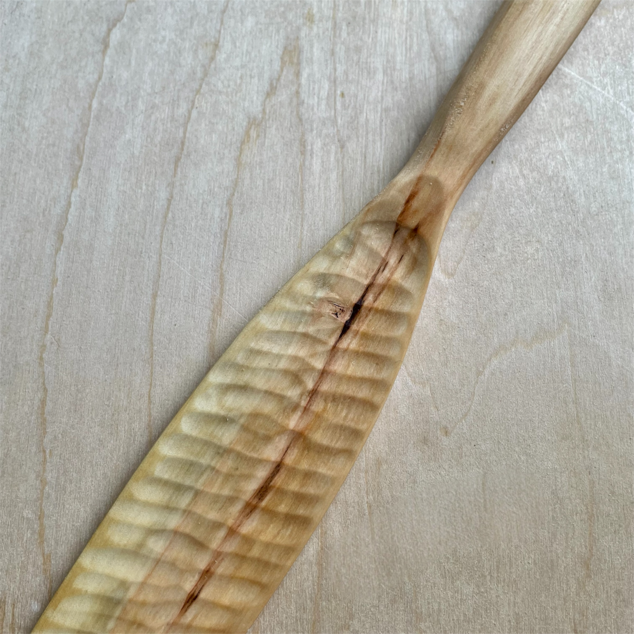 12" baked Maple spurtle
