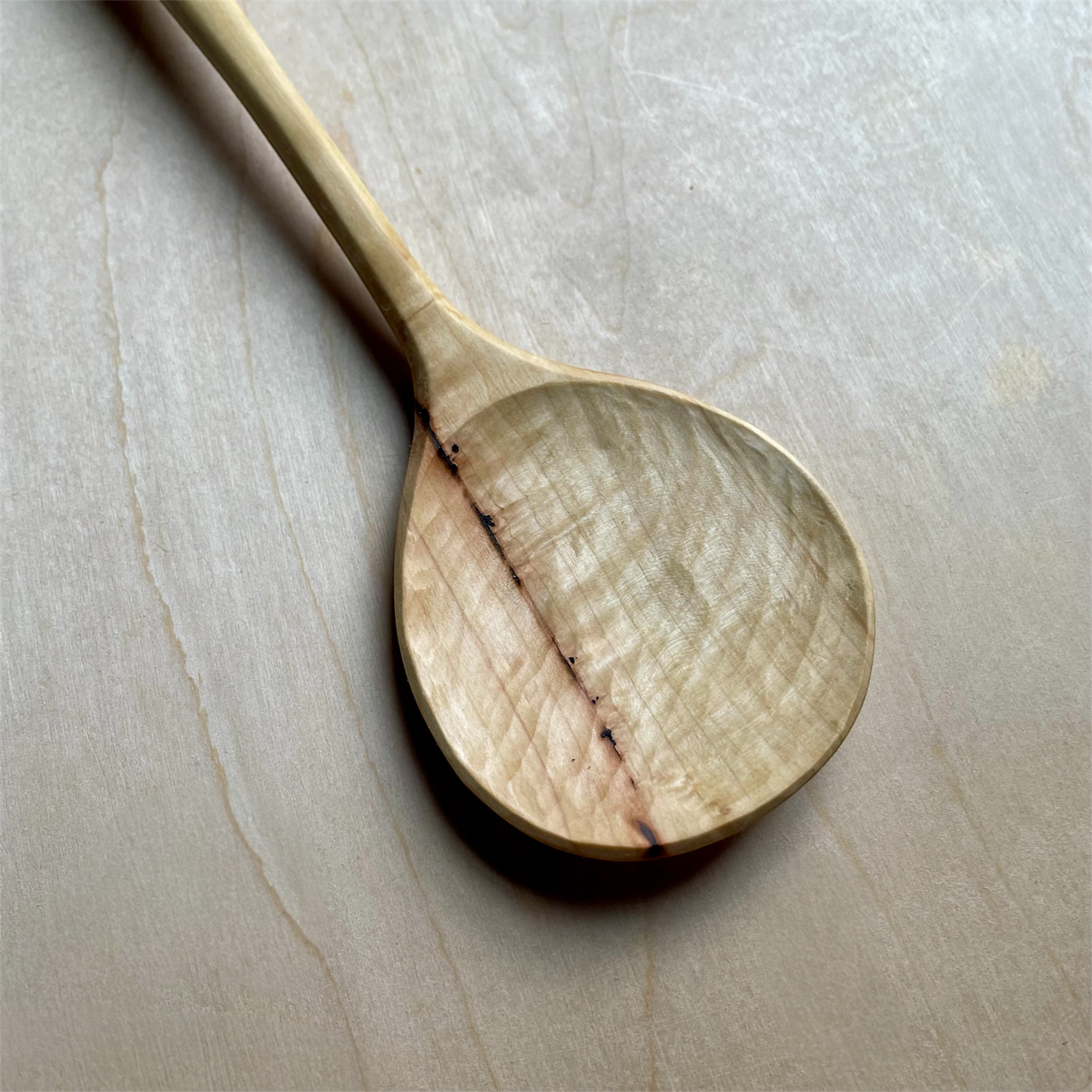 13" Maple cooking spoon