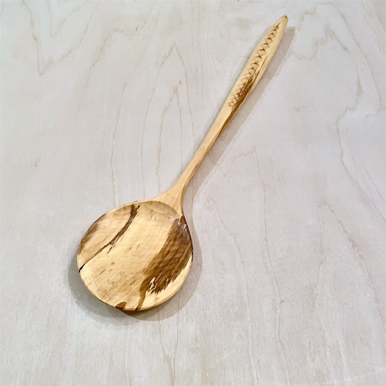 13" Spalted Pear cooking spoon