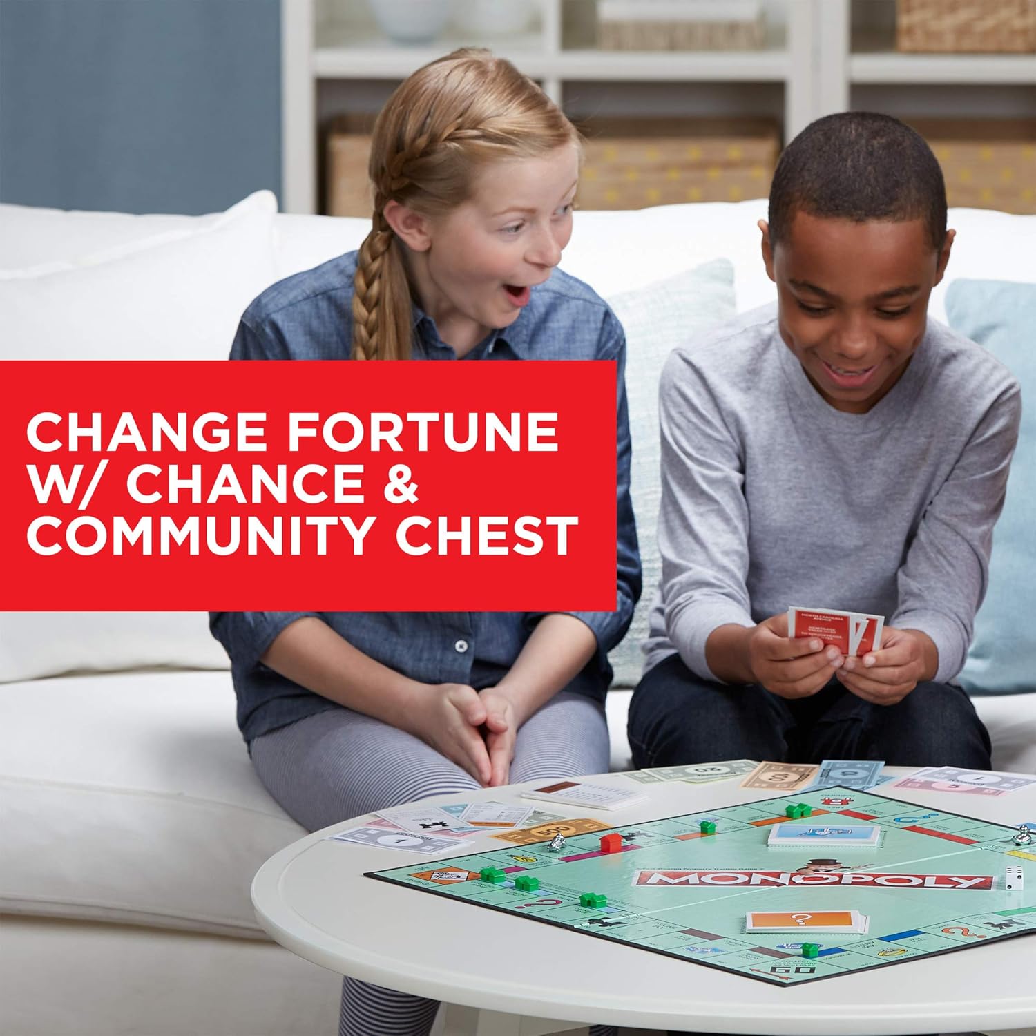 Monopoly Game, Family Board Games For 2 To 6 Players & Kids Ages 8 And Up, Includes 8 Tokens (Token Vote Edition)