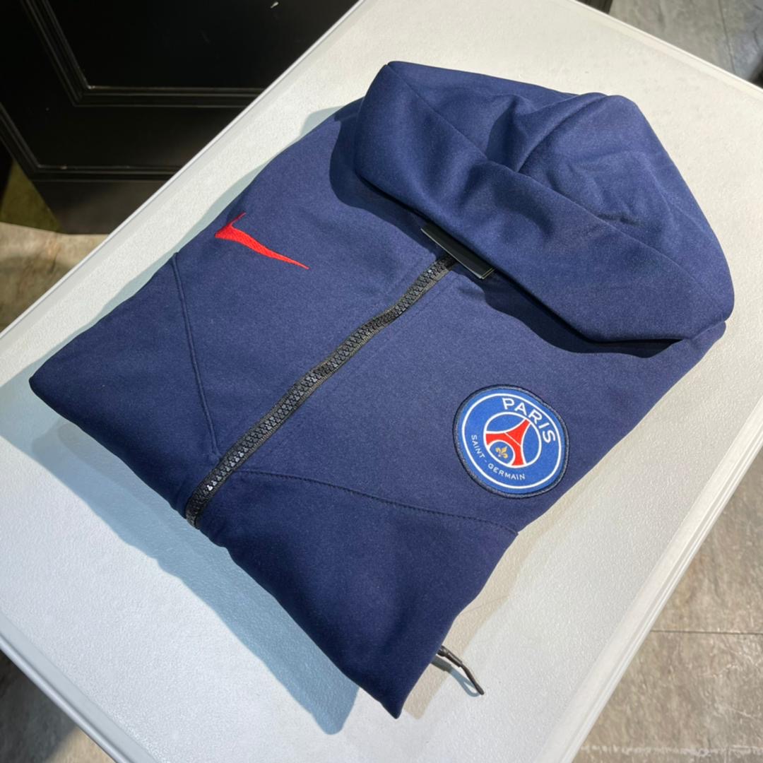 PSG Nike Tech Fleece Tracksuit – Full Zip in Navy