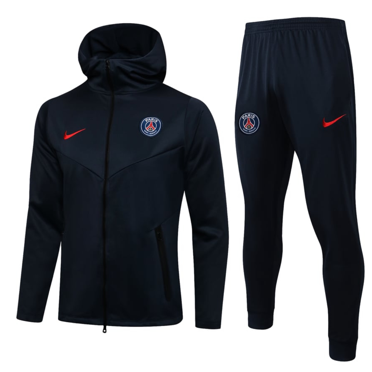 PSG Nike Tech Fleece Tracksuit – Full Zip in Navy