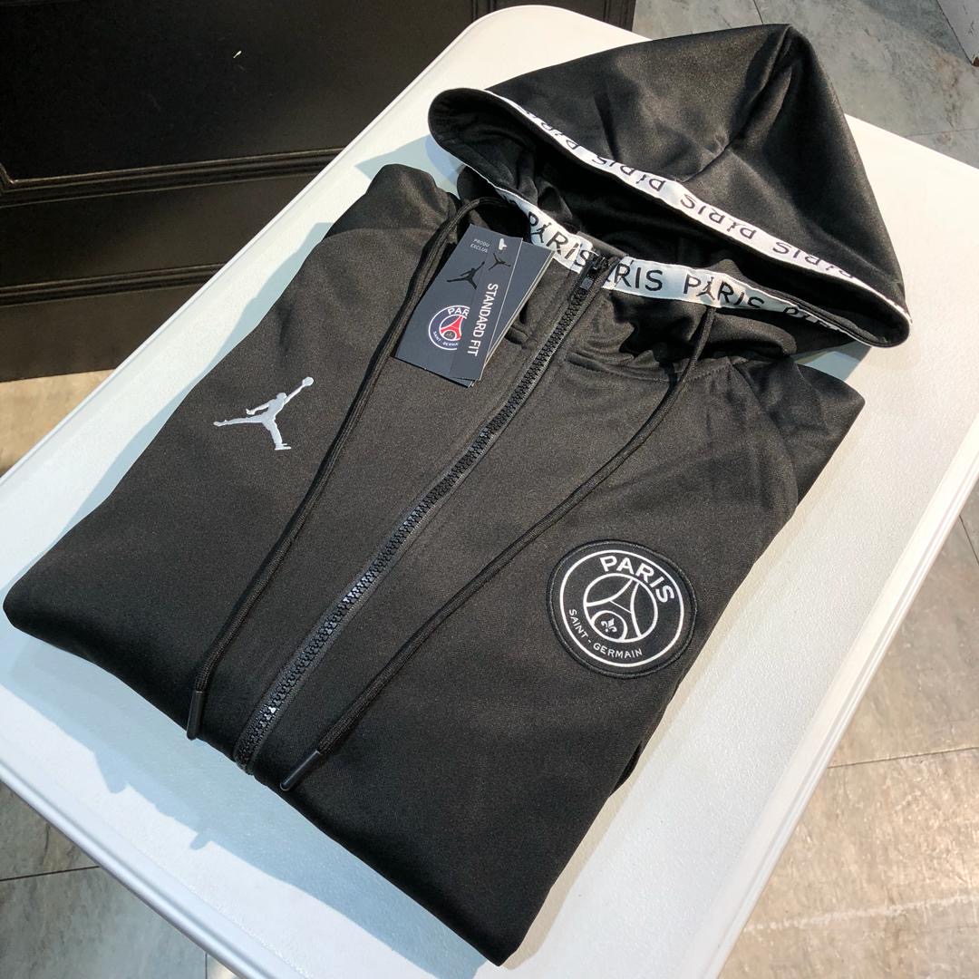 PSG Jordan Full Zip Jumpman Dri-FIT Tracksuit 2019/20 – Black/White
