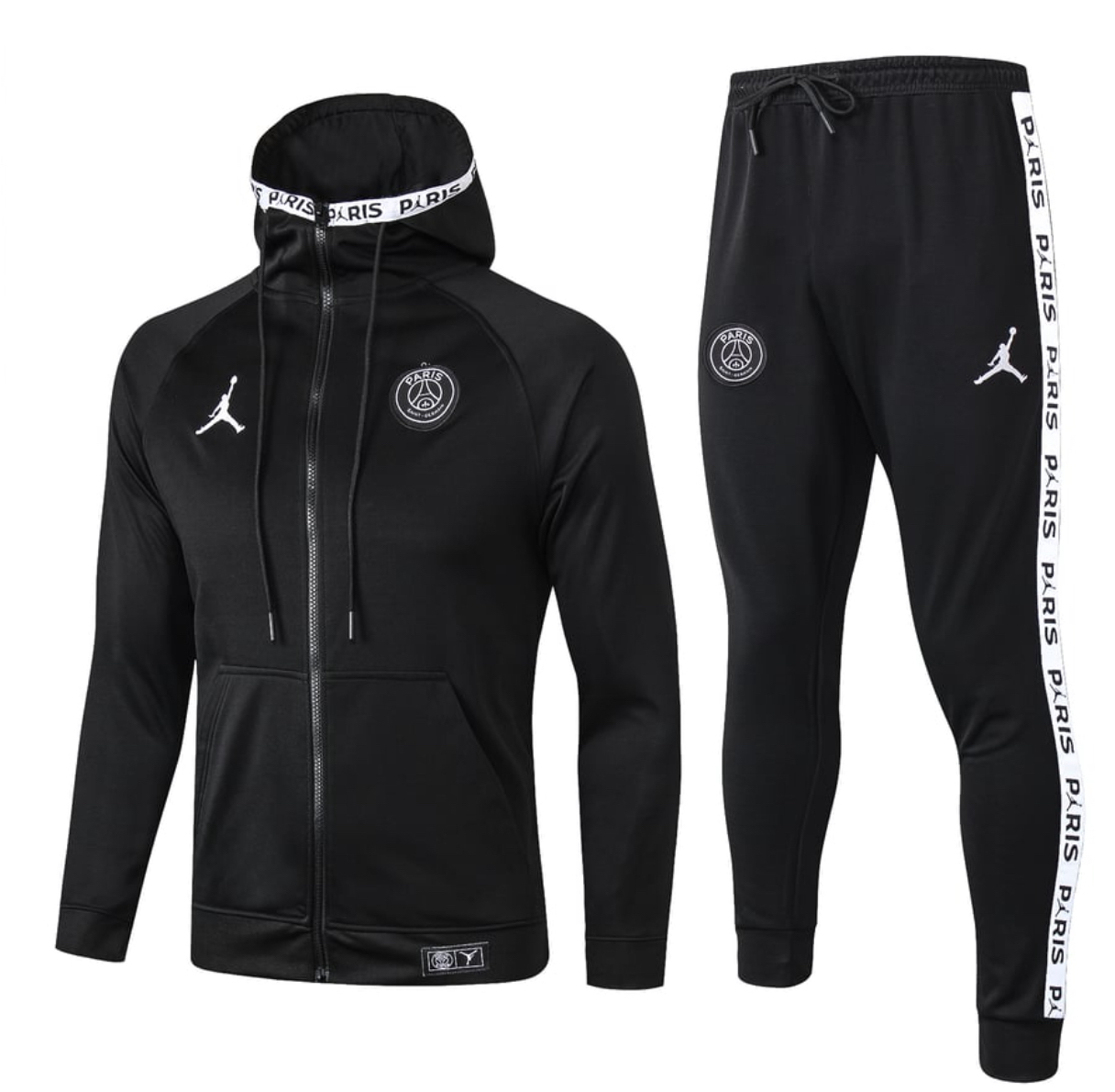 PSG Jordan Full Zip Jumpman Dri-FIT Tracksuit 2019/20 – Black/White