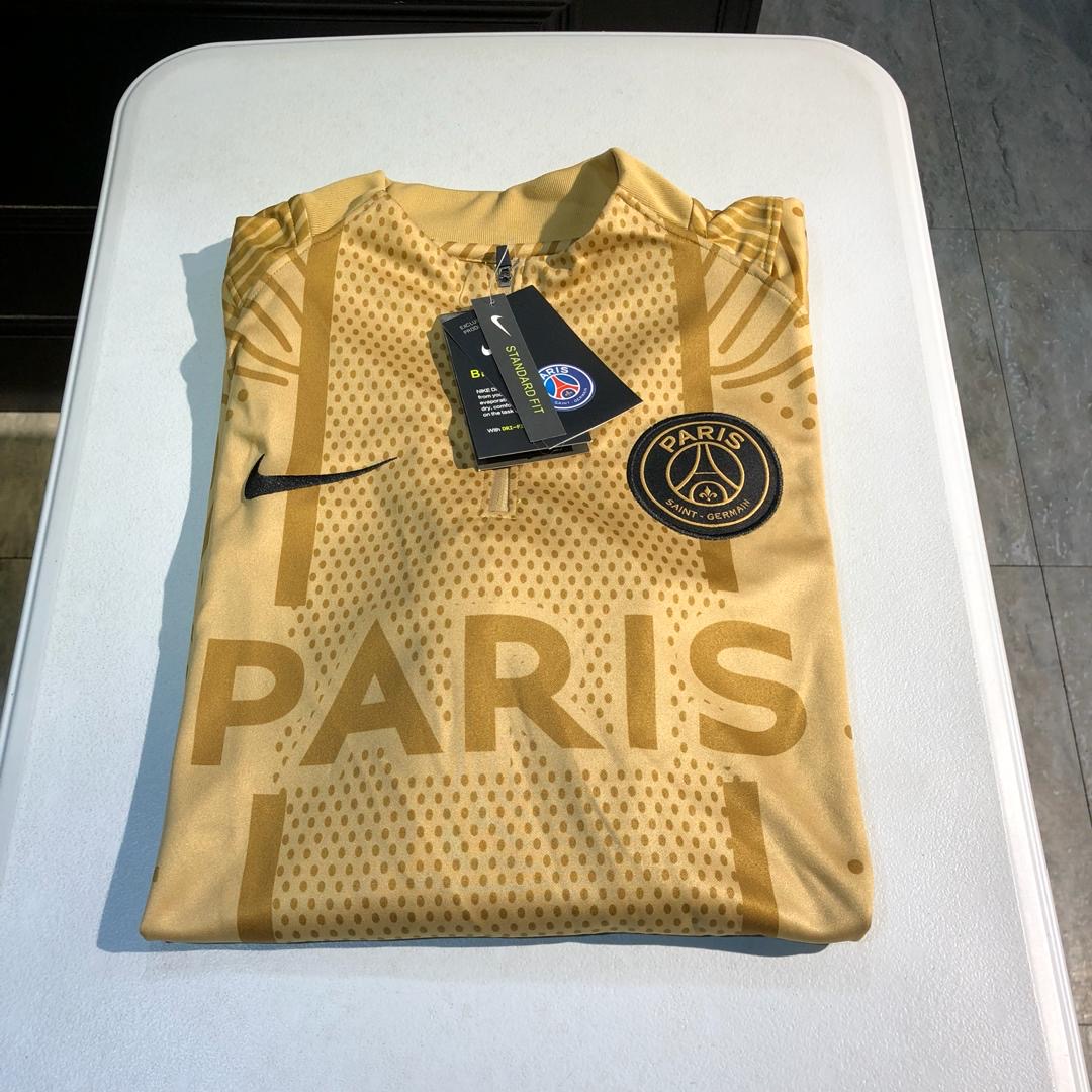 PSG Nike Quarter Zip Strike VaporKnit 50th Anniversary Tracksuit 2020 – Truly Gold/Black