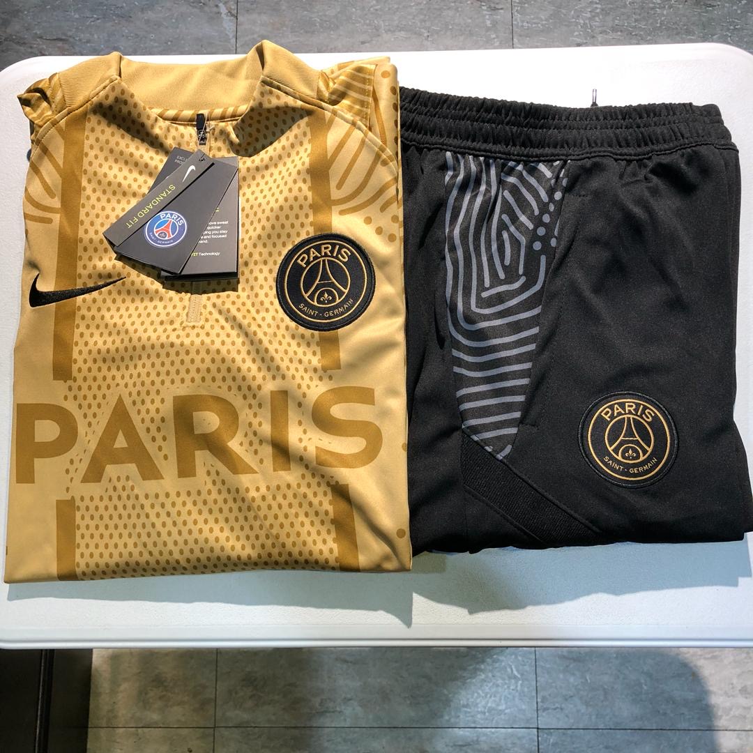 PSG Nike Quarter Zip Strike VaporKnit 50th Anniversary Tracksuit 2020 – Truly Gold/Black