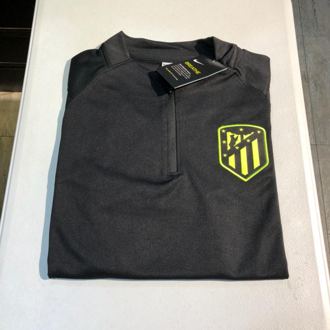 Nike Atlético Madrid Dry Strike Drill Quarter Zip Tracksuit 2020/21 - Black/Wolf Grey/Volt