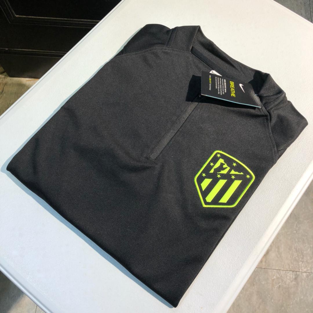 Nike Atlético Madrid Dry Strike Drill Quarter Zip Tracksuit 2020/21 - Black/Wolf Grey/Volt