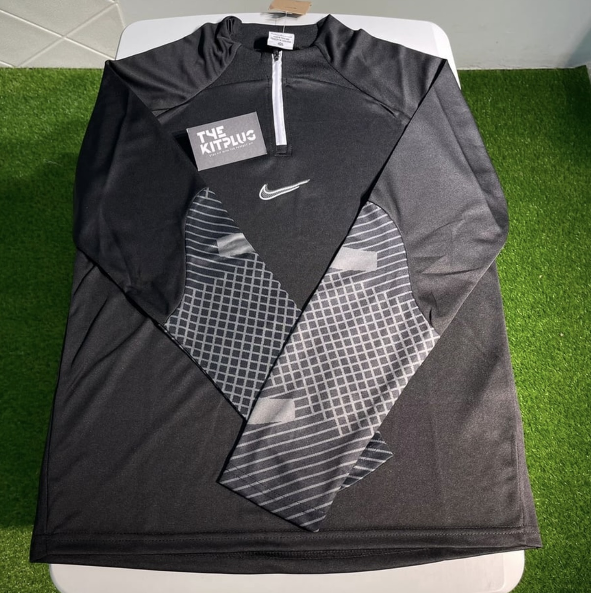 Nike Quarter Zip Tracksuit - Black/Grey