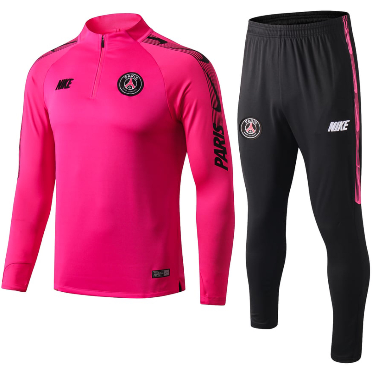 PSG Nike Strike Drill Quarter Zip Tracksuit 2019/20 - Pink/Black