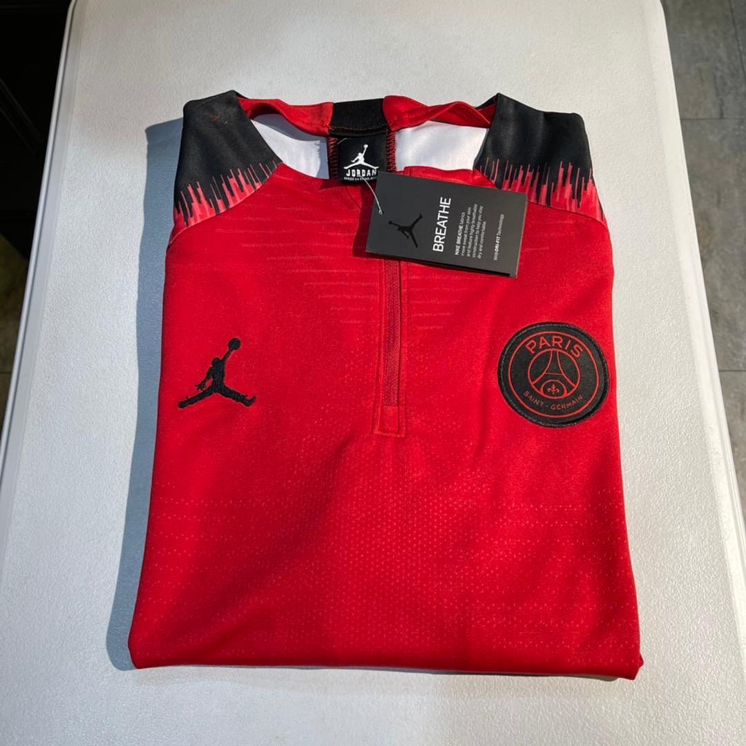 PSG Jordan Strike Drill Quarter Zip Full Tracksuit 2018/19 - Red/Black