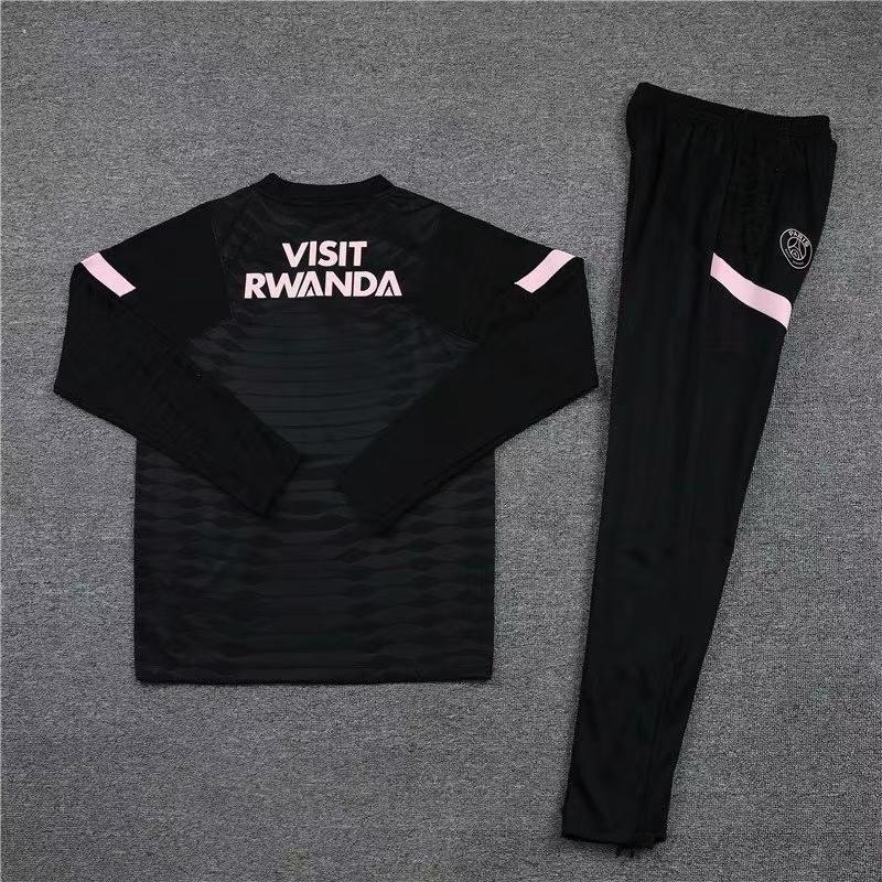 PSG Nike Quarter Zip Full Tracksuit 2021/22 - Black/Pink