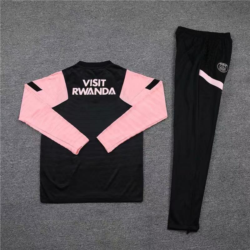 PSG Nike Quarter Zip Full Tracksuit – Black & Pink