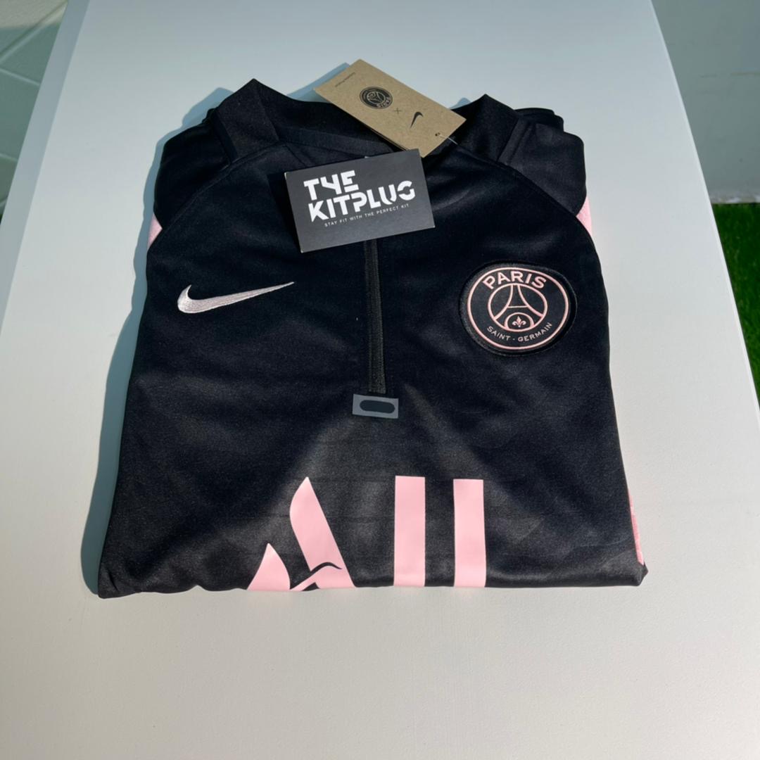 PSG Nike Quarter Zip Full Tracksuit – Black & Pink