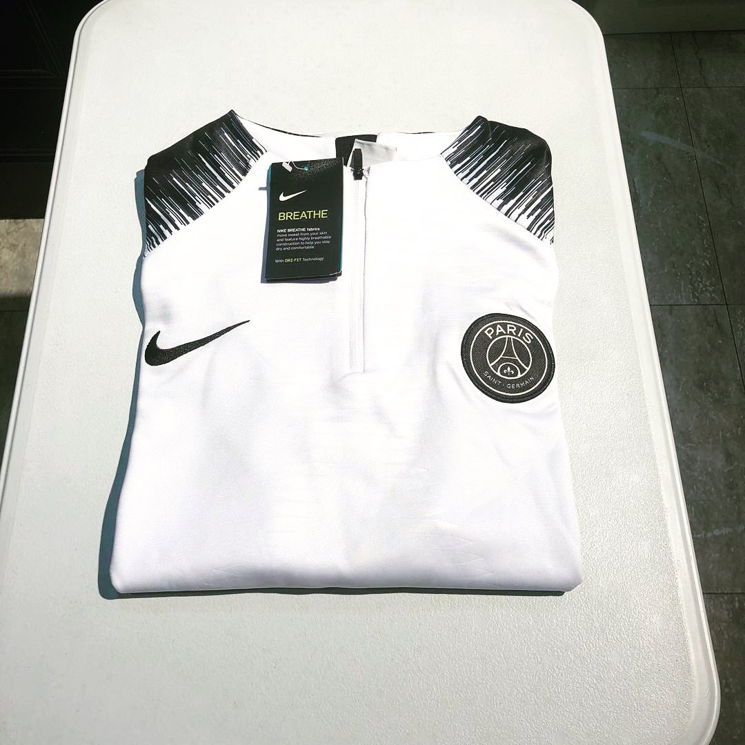 PSG Nike Quarter Zip Full Tracksuit 2018/19 - White/Black