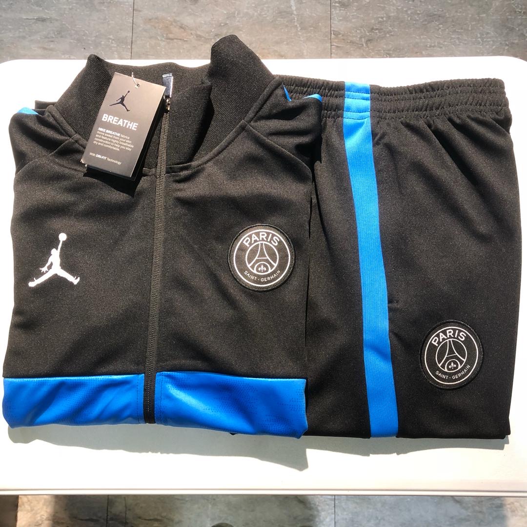 PSG Jordan Full Zip Tracksuit - Black/Royal Blue