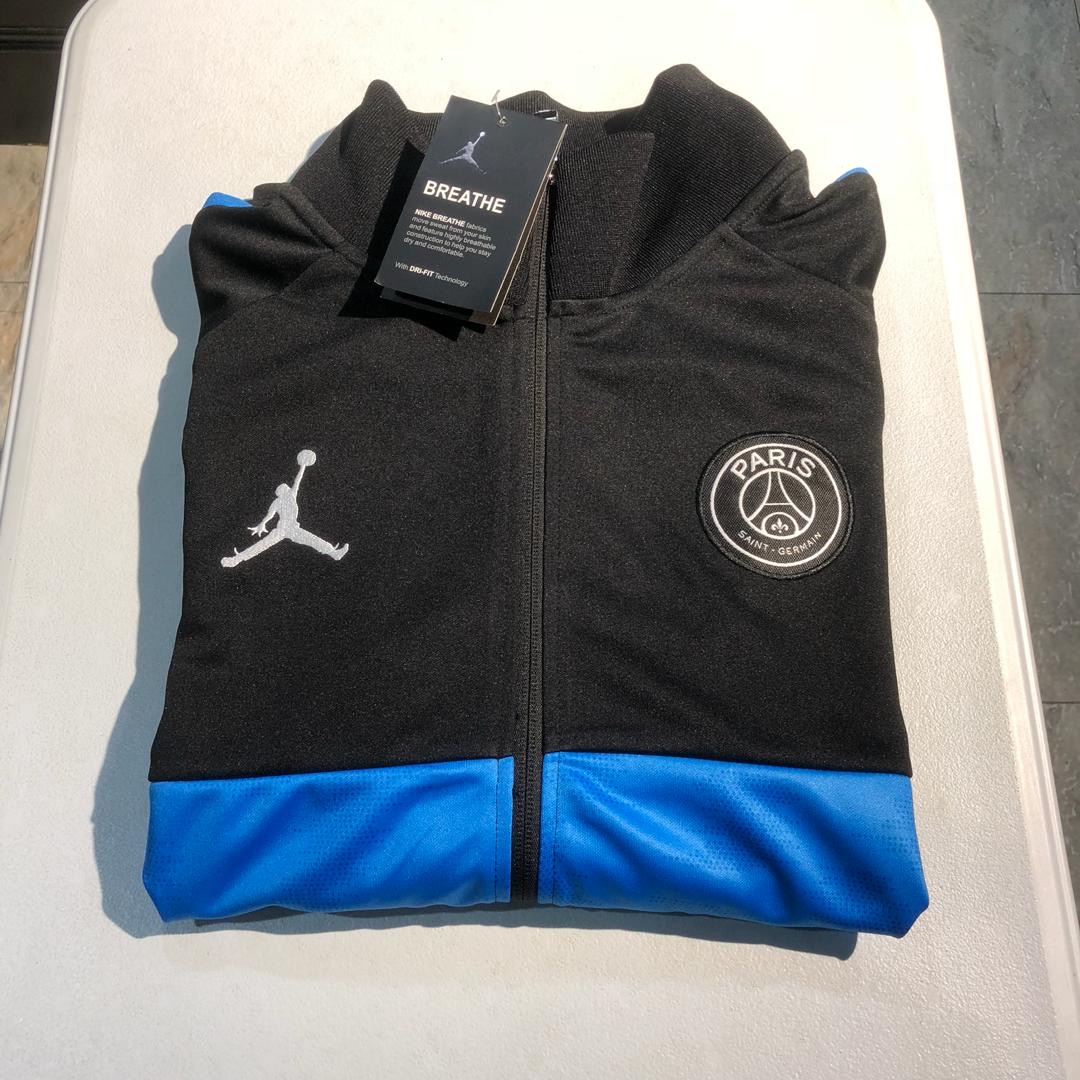 PSG Jordan Full Zip Tracksuit - Black/Royal Blue