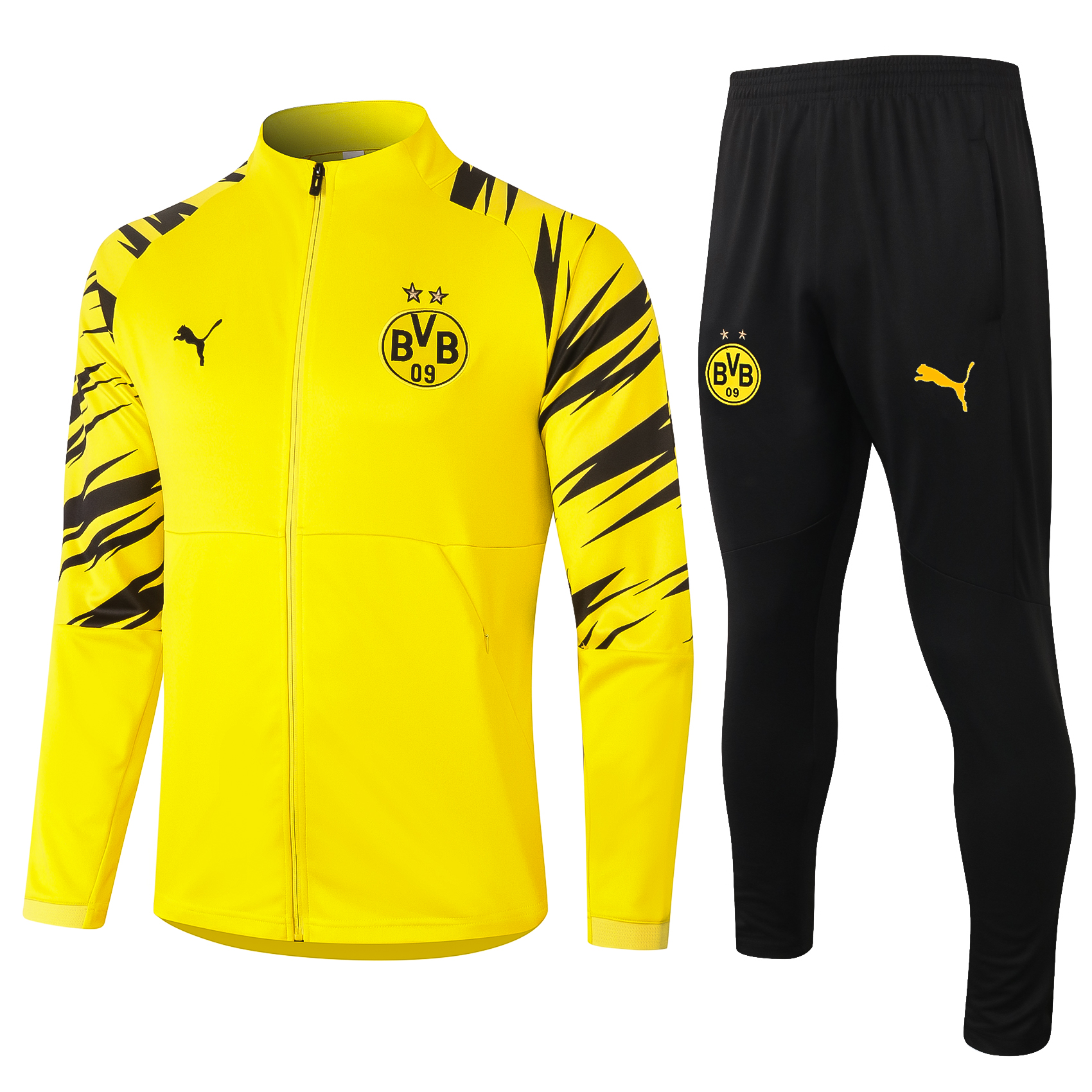 Borussia Dortmund Puma Full Zip Home Tracksuit 2020/21 – Yellow/Black