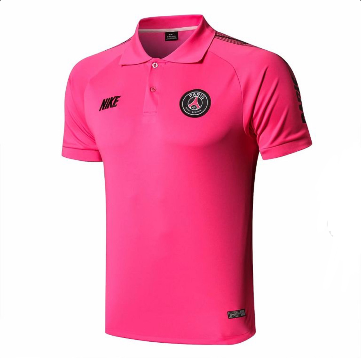 Nike PSG Pink Polo Shirt - Light Pink/Black
