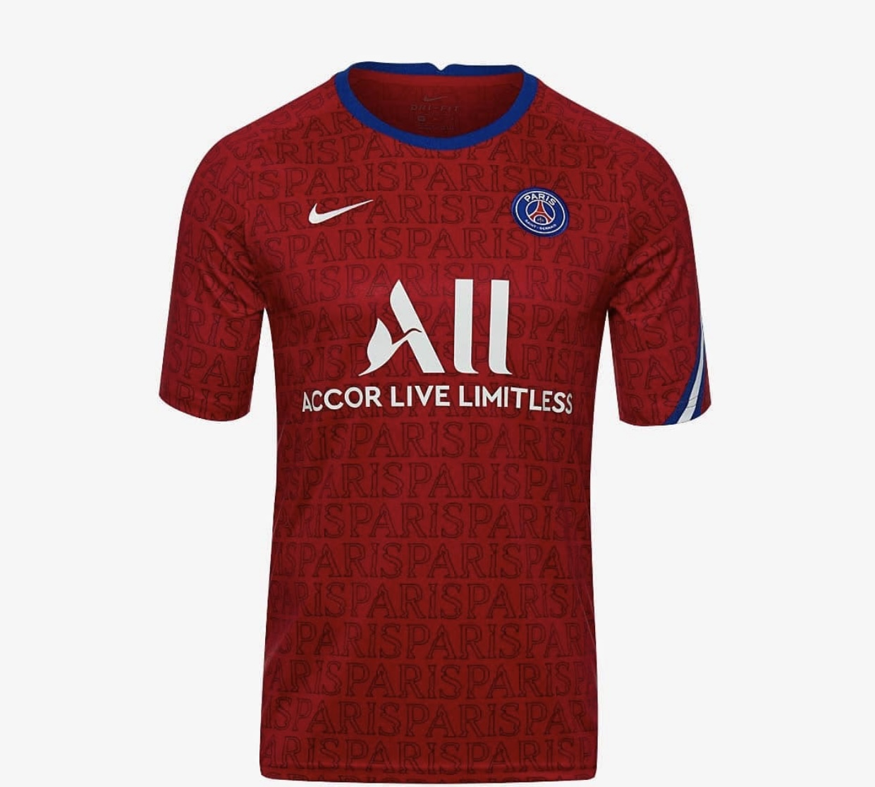 2021/22 PSG Training Shirt – Red & Blue