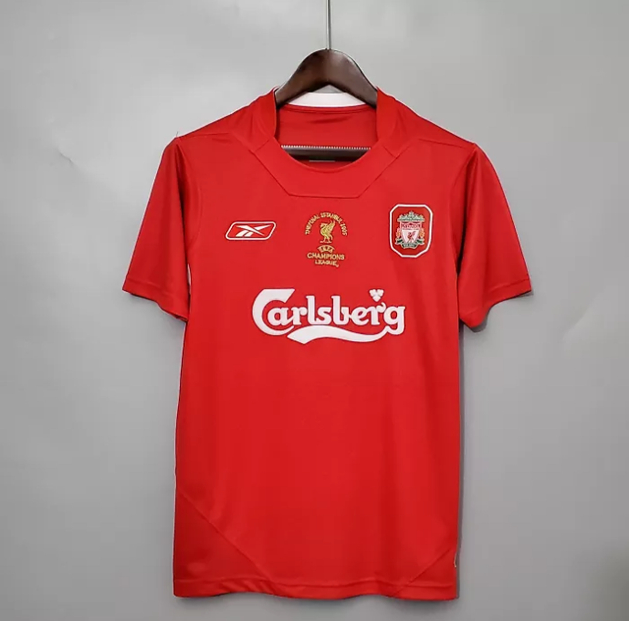 2004/05 Liverpool Home Shirt - Red/White