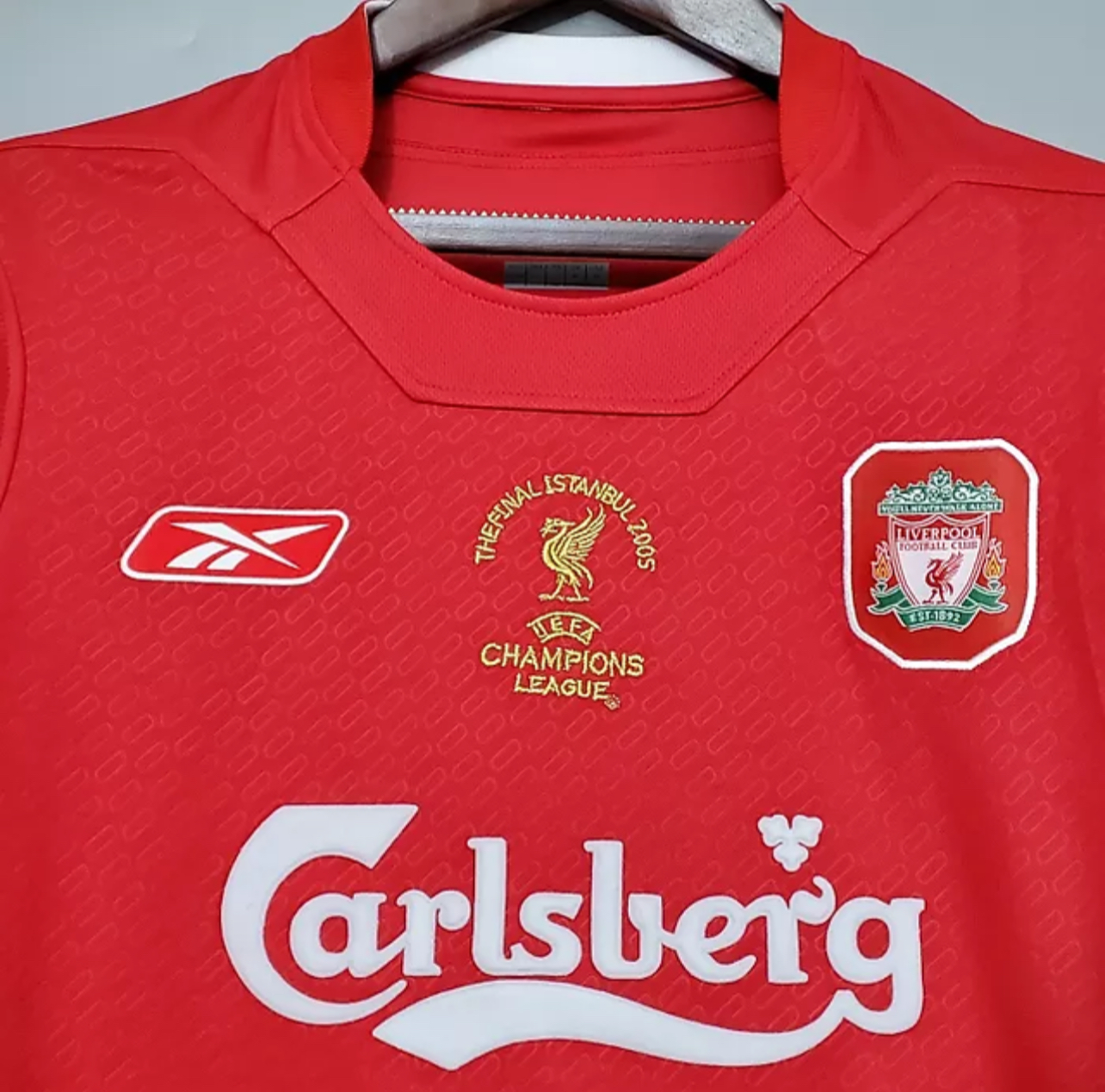 2004/05 Liverpool Home Shirt - Red/White