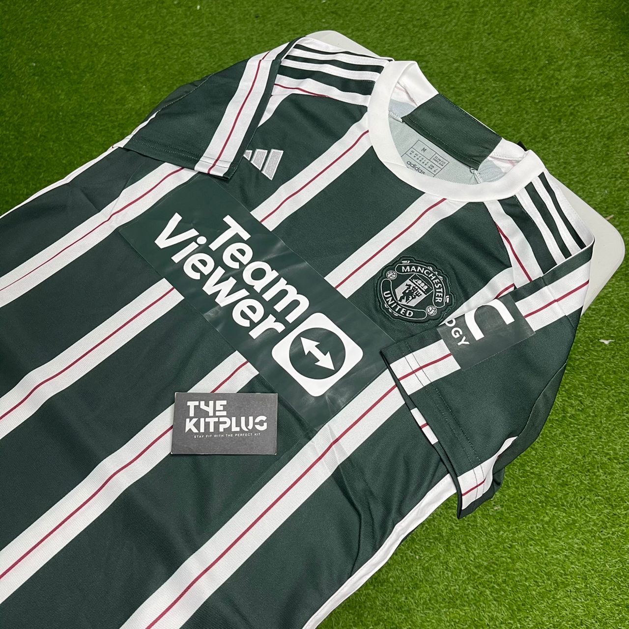 2023/24 Manchester United Away Shirt - Green Night/Core White/Active Maroon