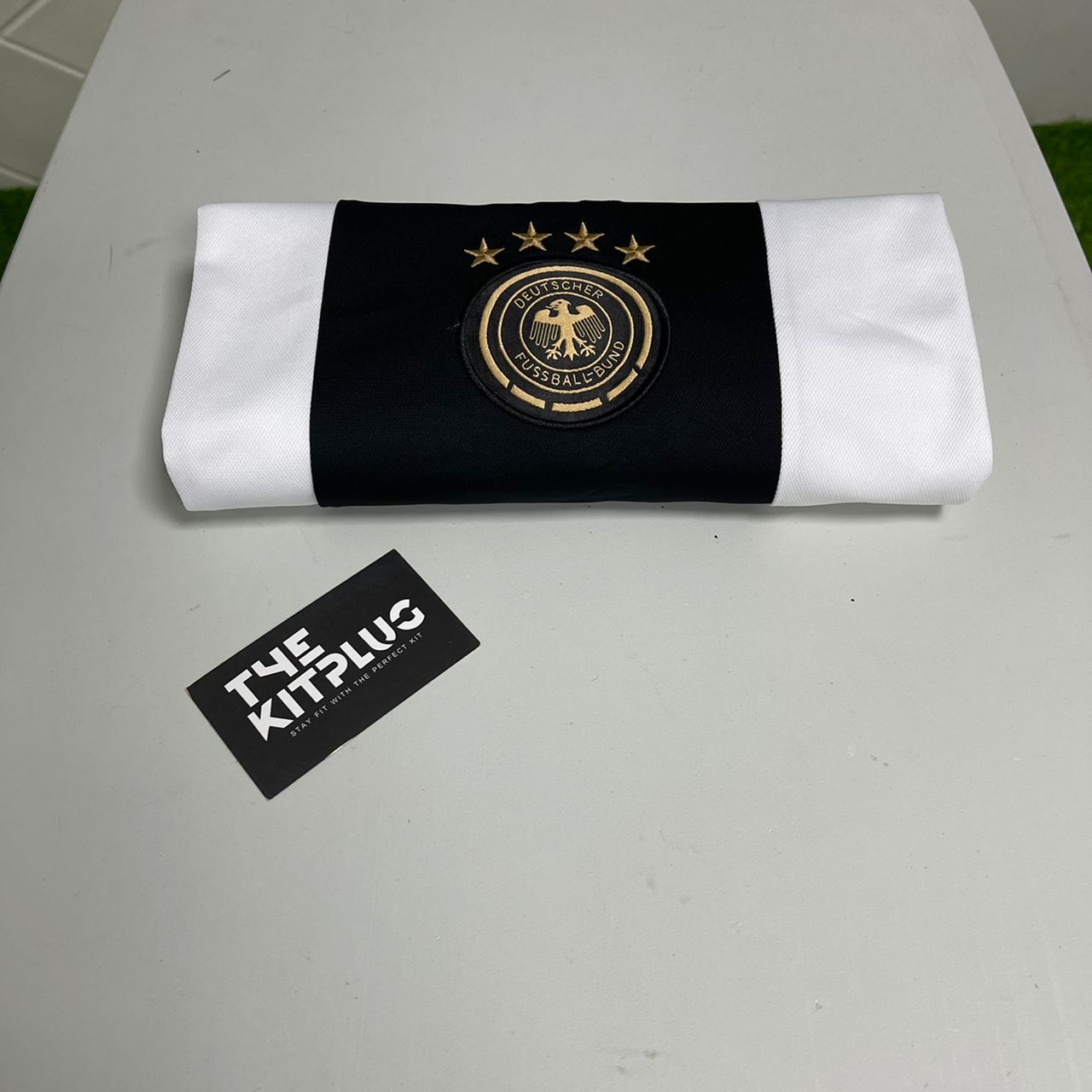 2022 Germany Adidas Home Shirt - White/Black/Gold
