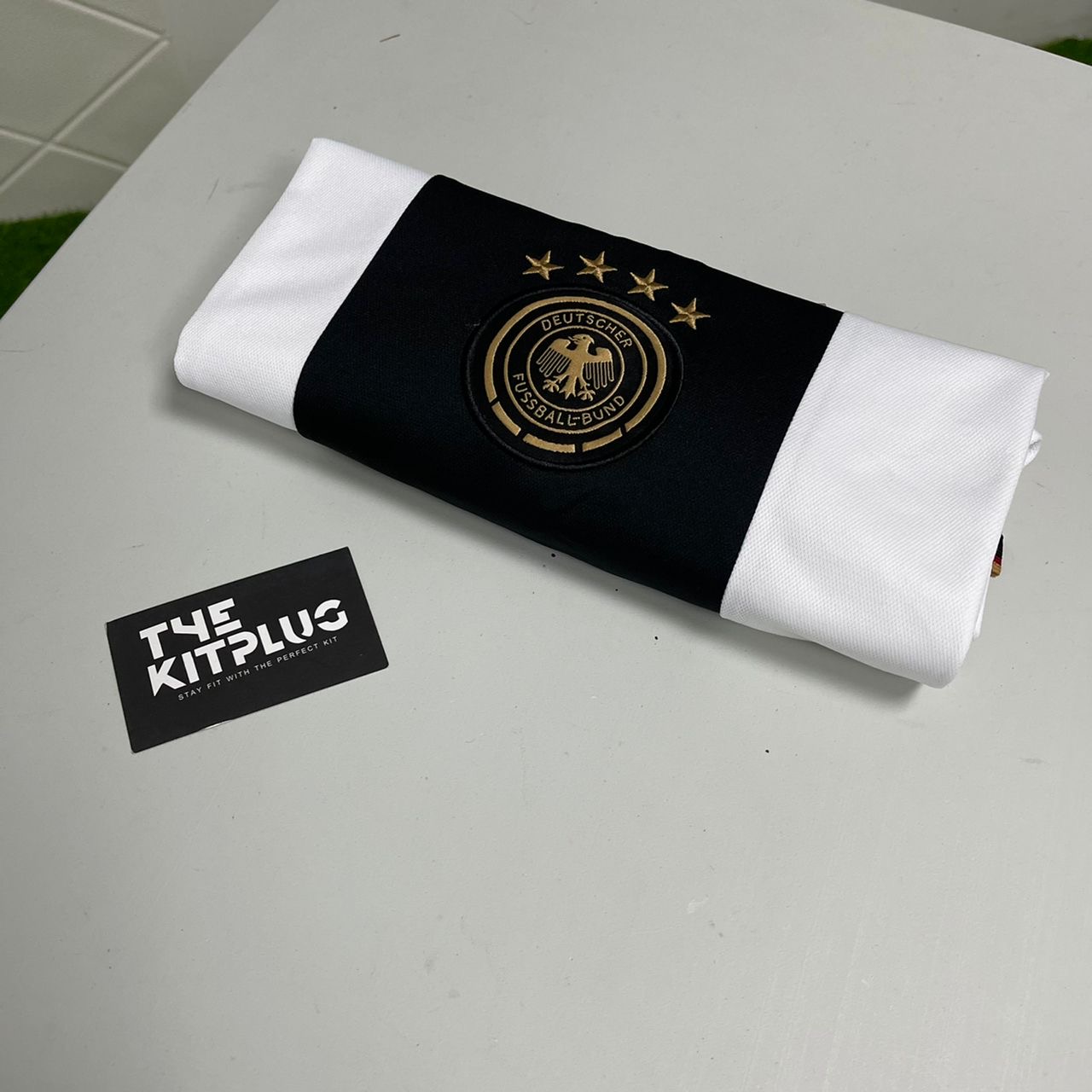 2022 Germany Adidas Home Shirt - White/Black/Gold