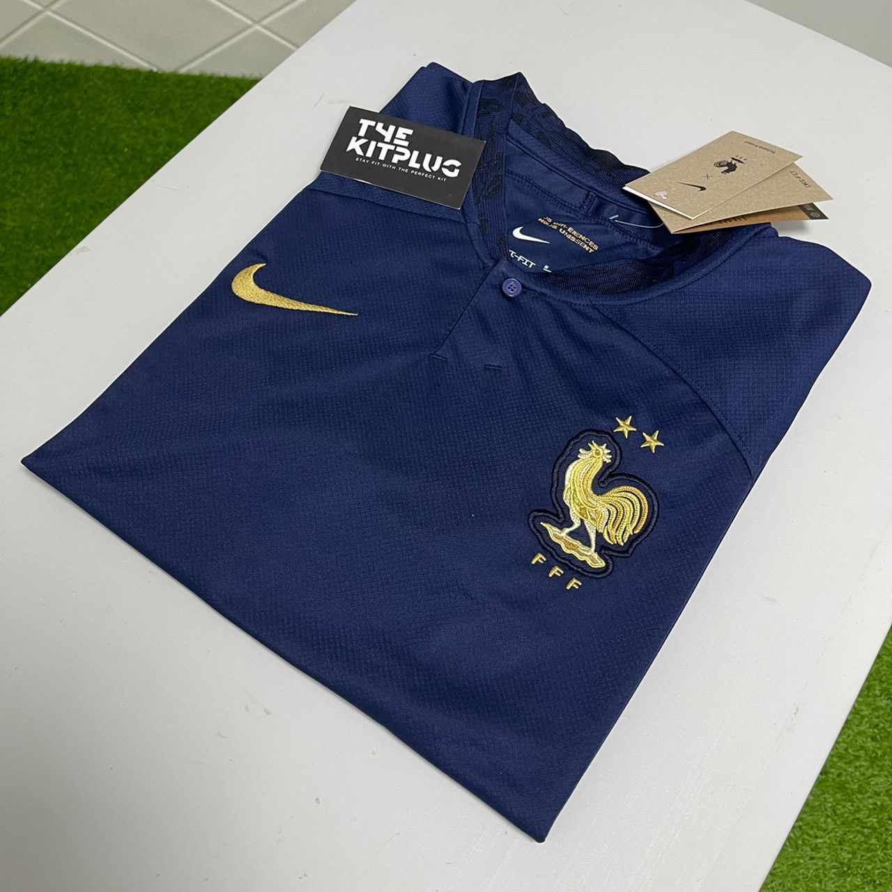2022/23 France Home Shirt - Midnight Navy/Metallic Gold