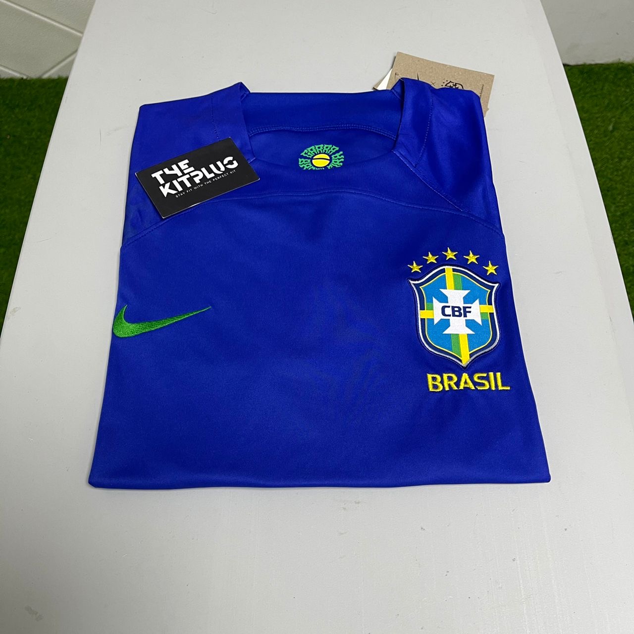 2022 Brazil World Cup Away Shirt - Paramount Blue/Green Spark/Dynamic Yellow